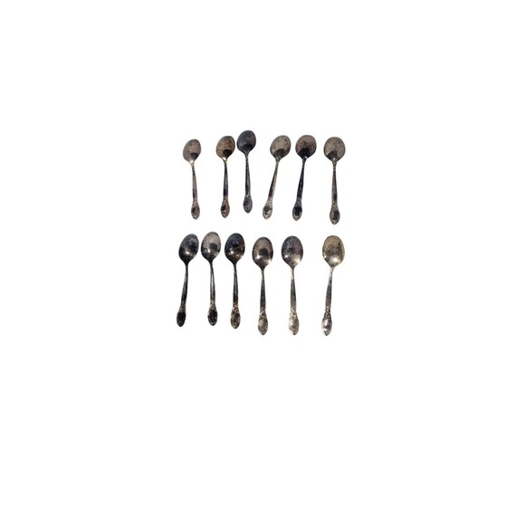 VTG Oneida LTD Silversmiths Ballad Country Lane 61 Pc Flatware Set - Tarnished - Picture 11 of 14